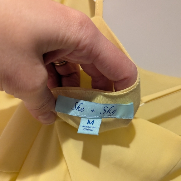 Yellow dress size M - Picture 3 of 3